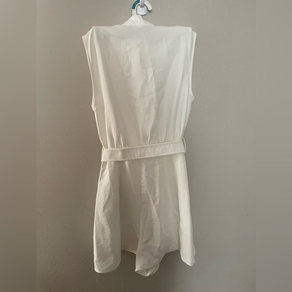 Zara jumpsuit shorts white with belt - Picture 5 of 5